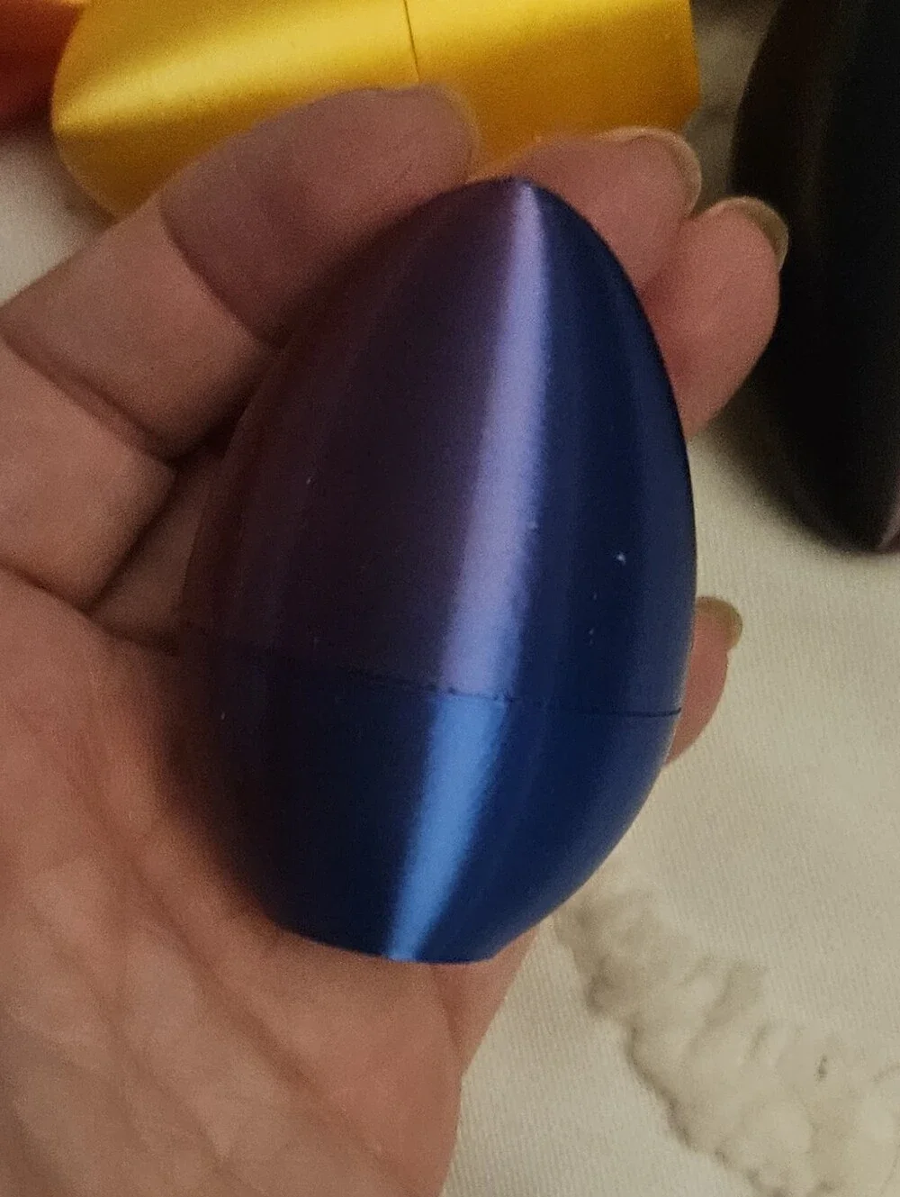 Metallic Multi-Color 3 D PRINTED EGGS- Assorted 23 PIECES